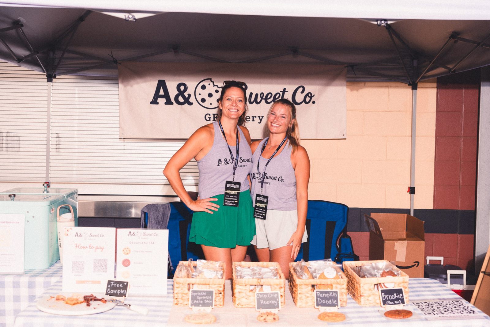 A&O Sweet Co. vendor booth at GVL FIT FEST