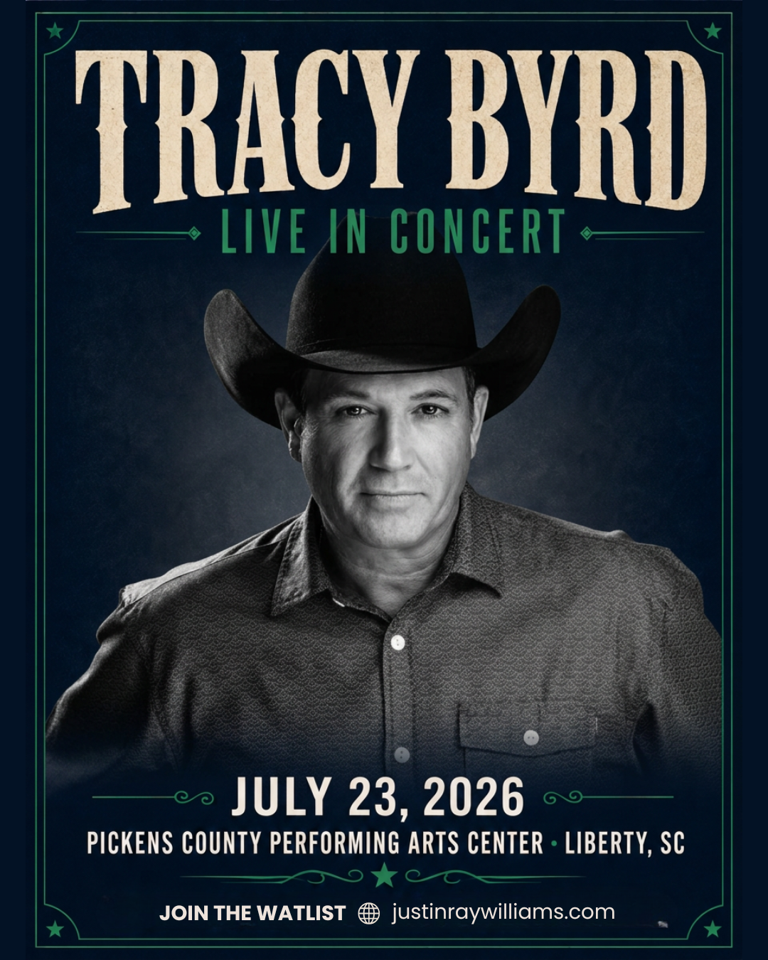 Tracy Byrd Live in Concert at Pickens County Performing Arts Center