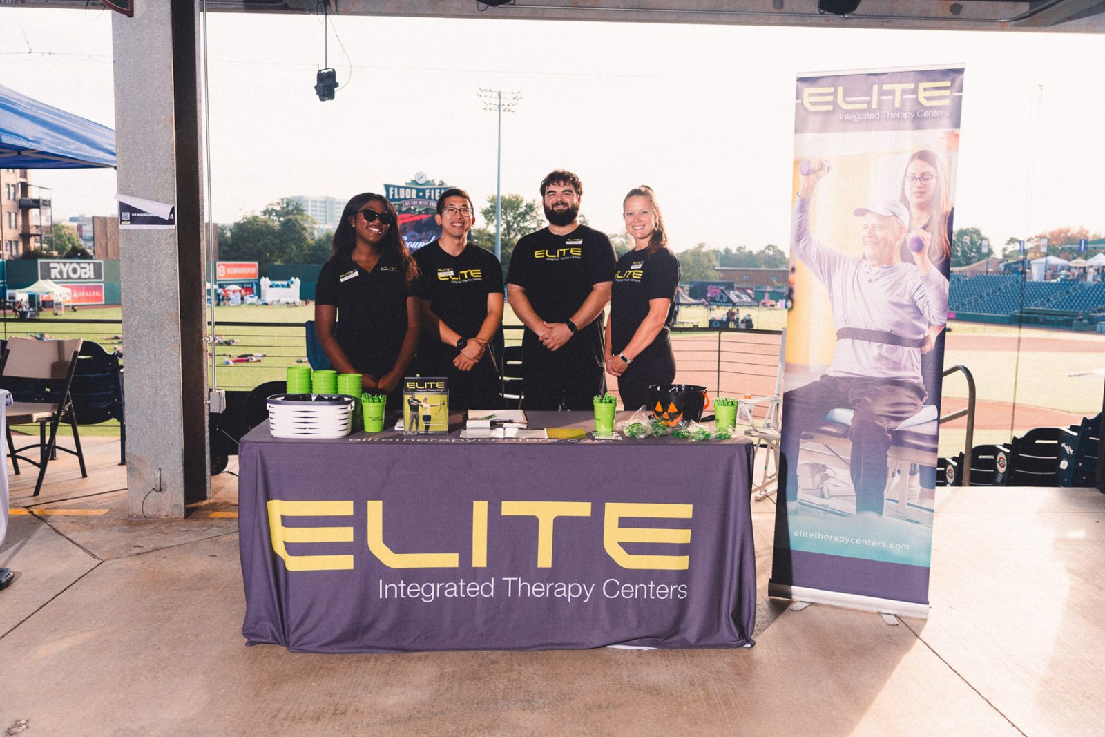 Elite Integrated Therapy Centers booth at GVL FIT FEST